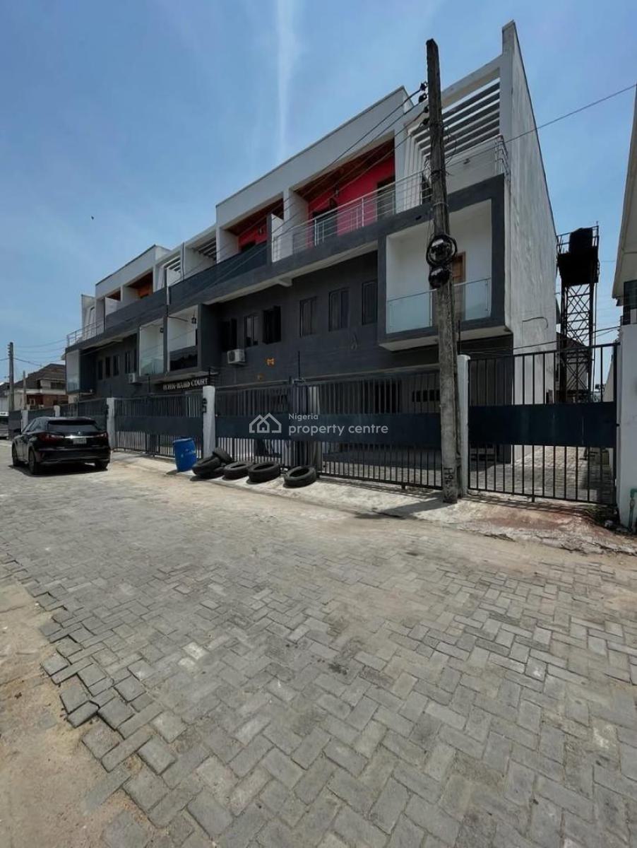 a Spacious Built 4 Bedroom Self Compound Terrace Duplex  on 2 Floors, Idado, Lekki, Lagos, Terraced Duplex for Sale