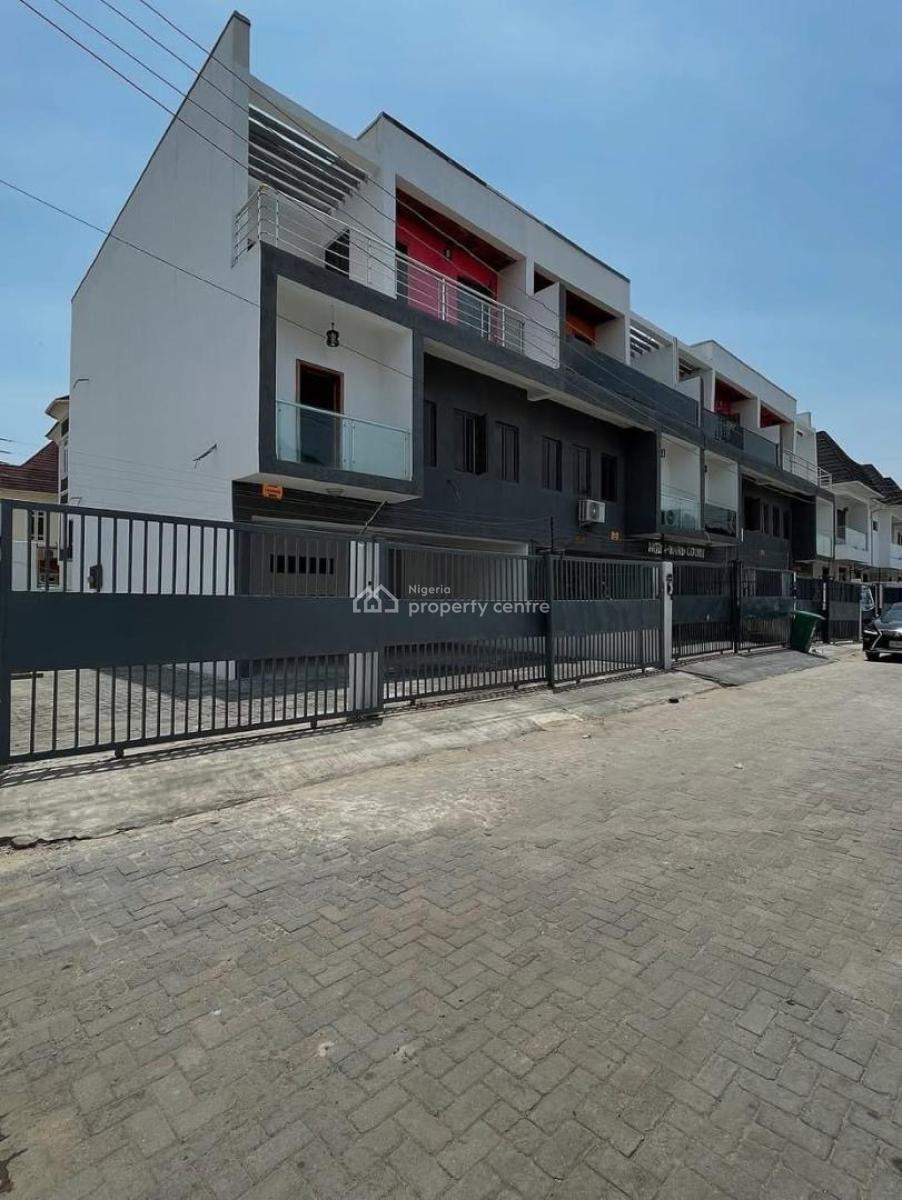 Spaciously Built 4 Bedroom Self Compound Terrace Duplex on 2 Floors, Idado, Lekki, Lagos, Terraced Duplex for Sale
