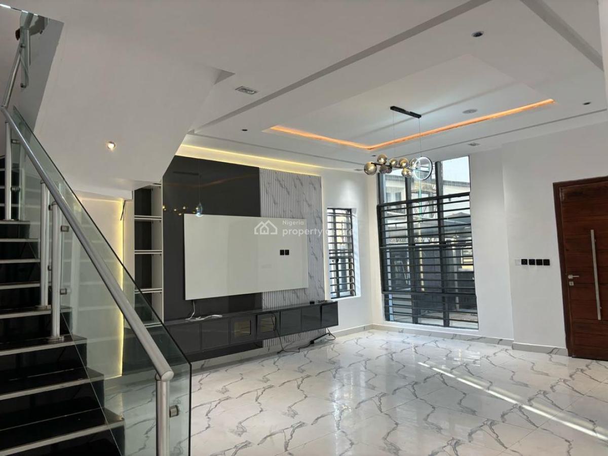 Newly Built 5 Bedroom Fully Detached Duplex with a Swimming Pool, Behind Blenco Supermarket, Sangotedo, Ajah, Lagos, Detached Duplex for Sale