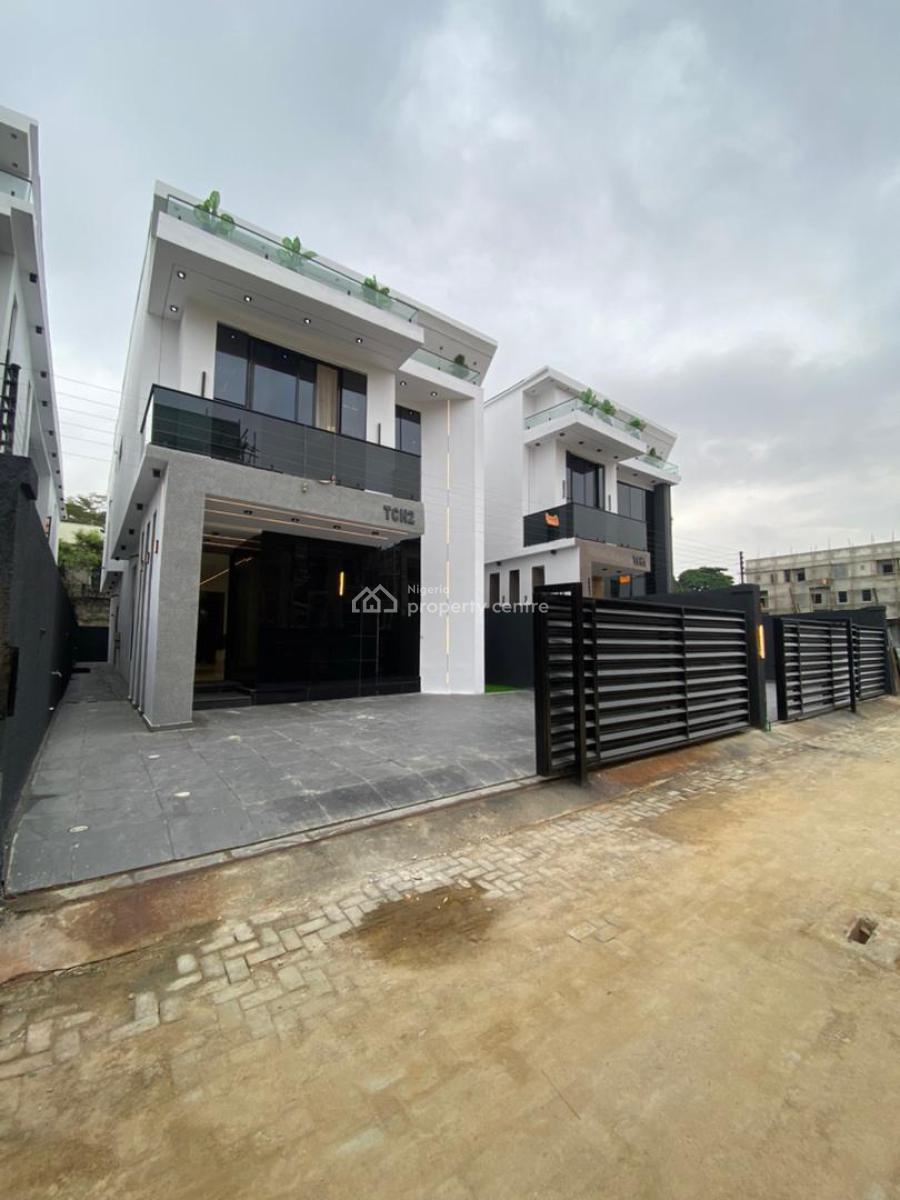 Elegant 5 Bedroom Duplex with a Bq, Pool and Gym in a Secured Estate, Chevron, Lekki, Lagos, House for Sale