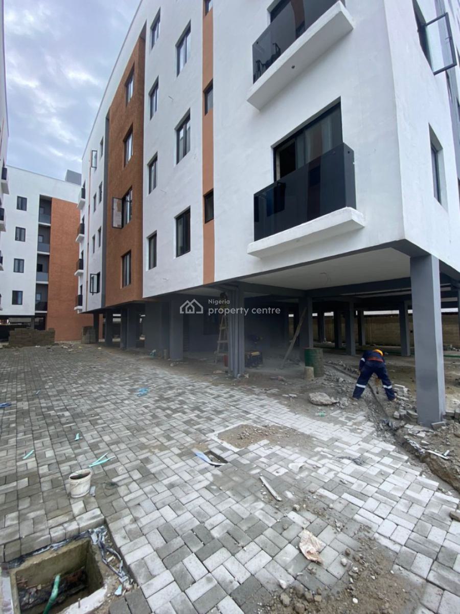 Carcass 2 Bedroom Flat Serviced Apartment, Cyberville Estate, Ikate, Lekki, Lagos, Flat / Apartment for Sale
