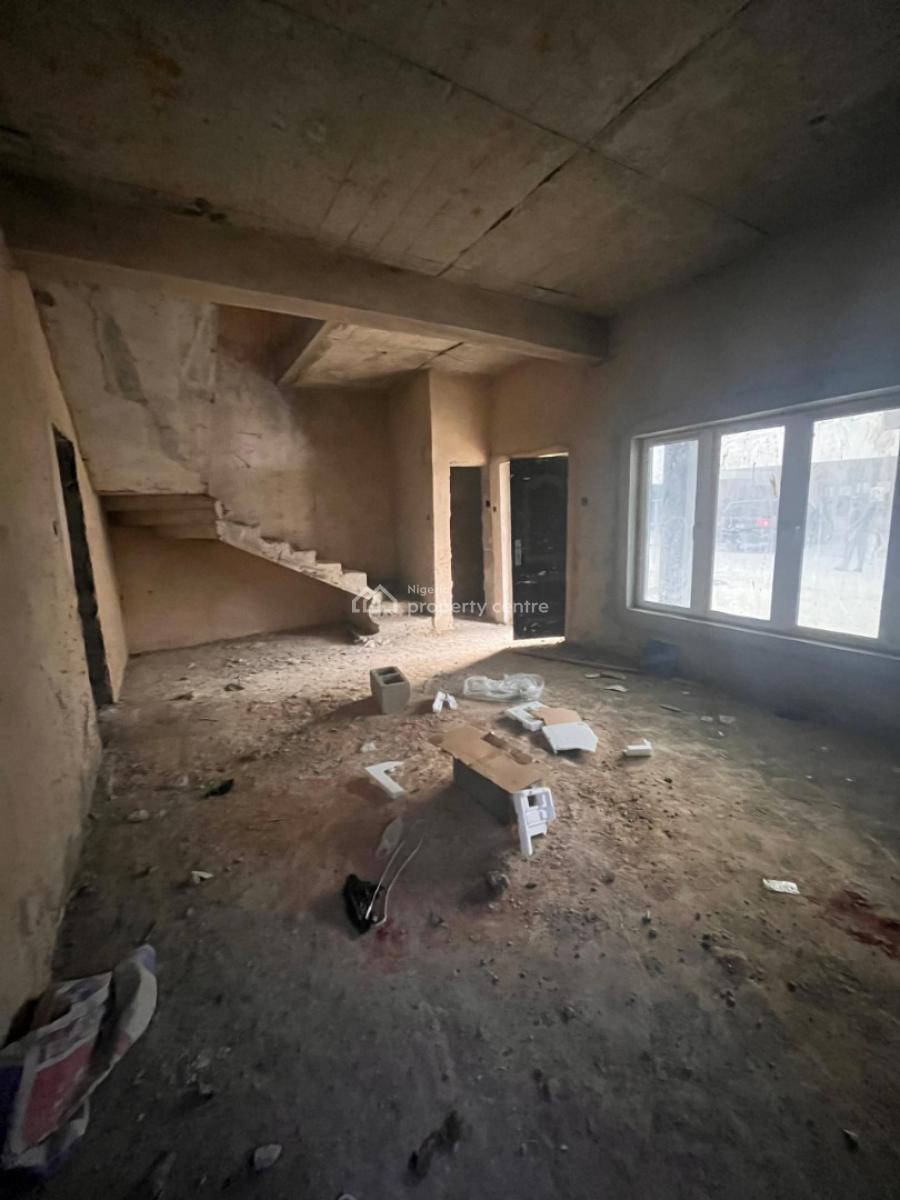 Carcass 3 Bedrooms Maisonette with Bq, Ikate Elegushi, Lekki, Lagos, House for Sale