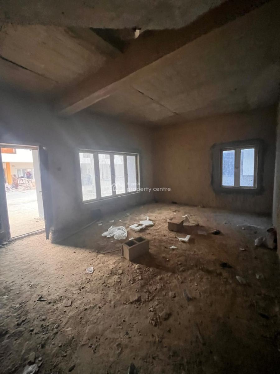 Carcass 3 Bedrooms Maisonette with Bq, Ikate Elegushi, Lekki, Lagos, House for Sale