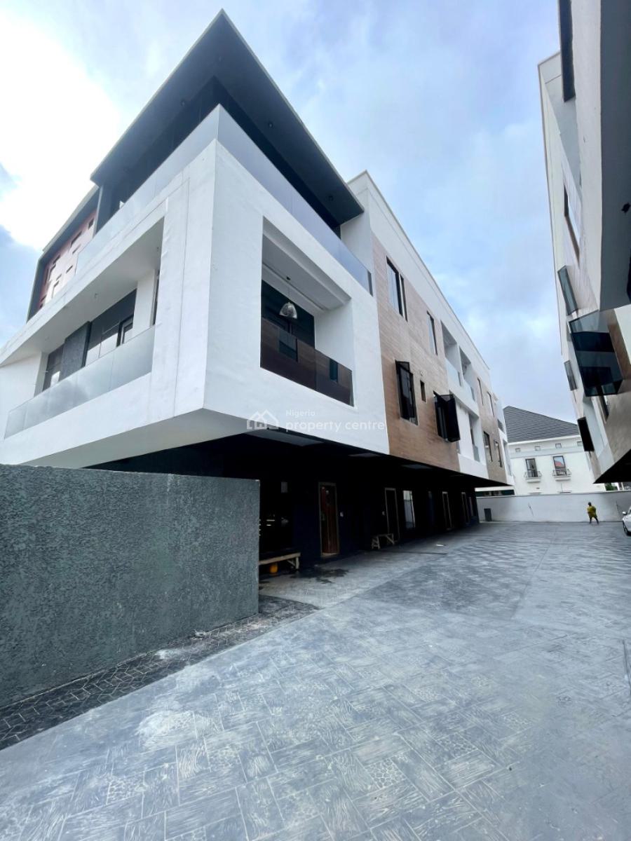 Contemporary Luxury 4 Bedrooms Terraced Duplex with Gym Room and Swimming Pool, Lekki Phase 1, Lekki, Lagos, Terraced Duplex for Sale