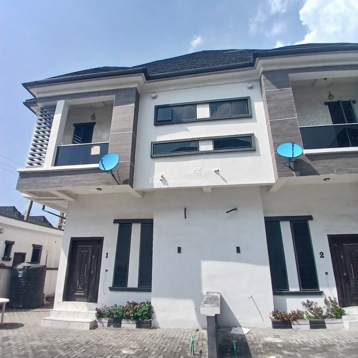 4 Bedroom Semi-detached Duplex with Bq, Chevron Toll Gate, Orchid Road, Lekki, Lagos, Semi-detached Duplex for Rent