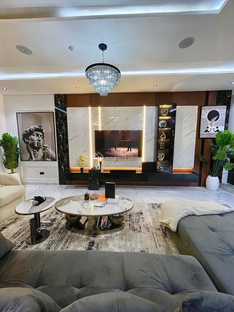 Papaya Stadium Spacious Living Room, 2 Bedroom Apartment, Victoria Island (vi), Lagos, Flat / Apartment Short Let