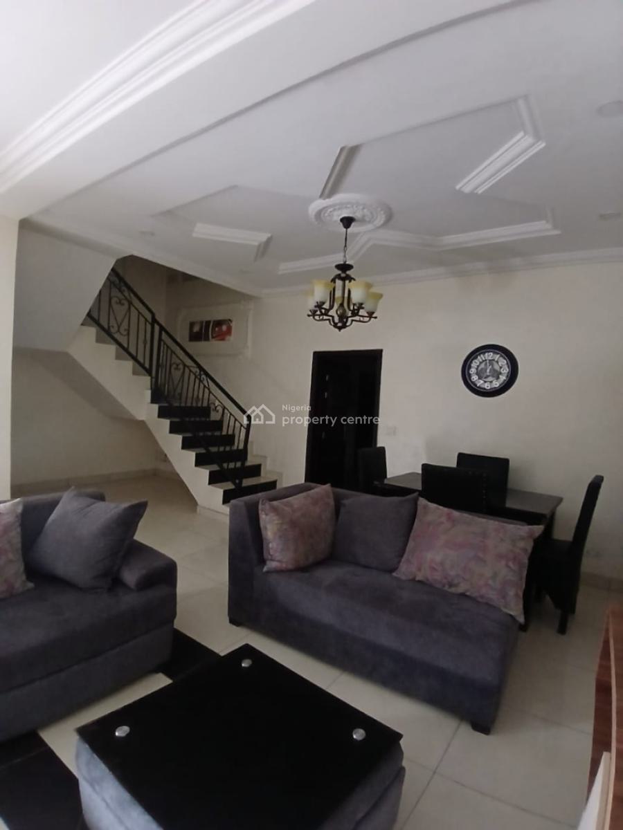 Fully Furnished 5 Bedroom Terrace Duplex on 3 Floors Inside a Gated Estate, Agungi, Lekki, Lagos, Terraced Duplex for Rent
