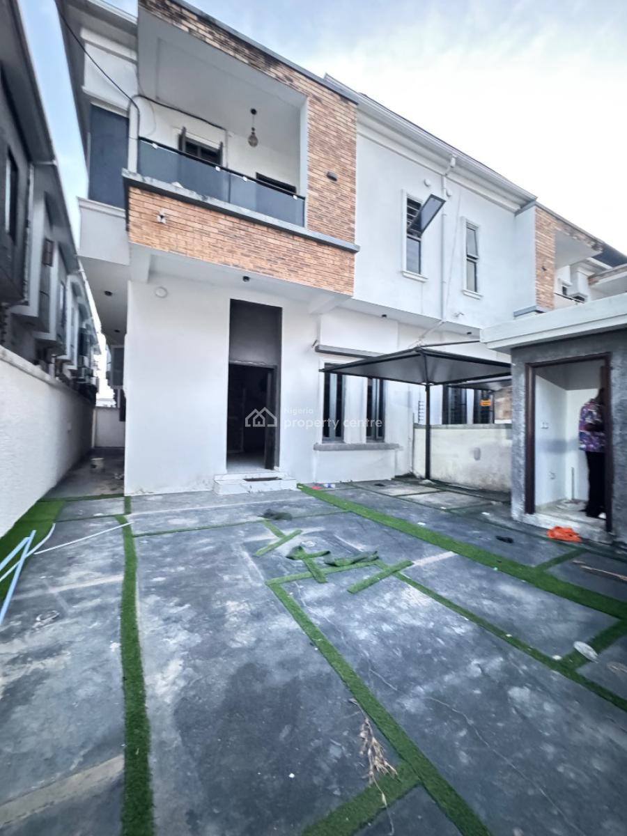 Nice Lovely 4 Bedrom Duplex with Bq Self Compound, Orchid Road, Lekki, Lagos, Semi-detached Duplex for Rent