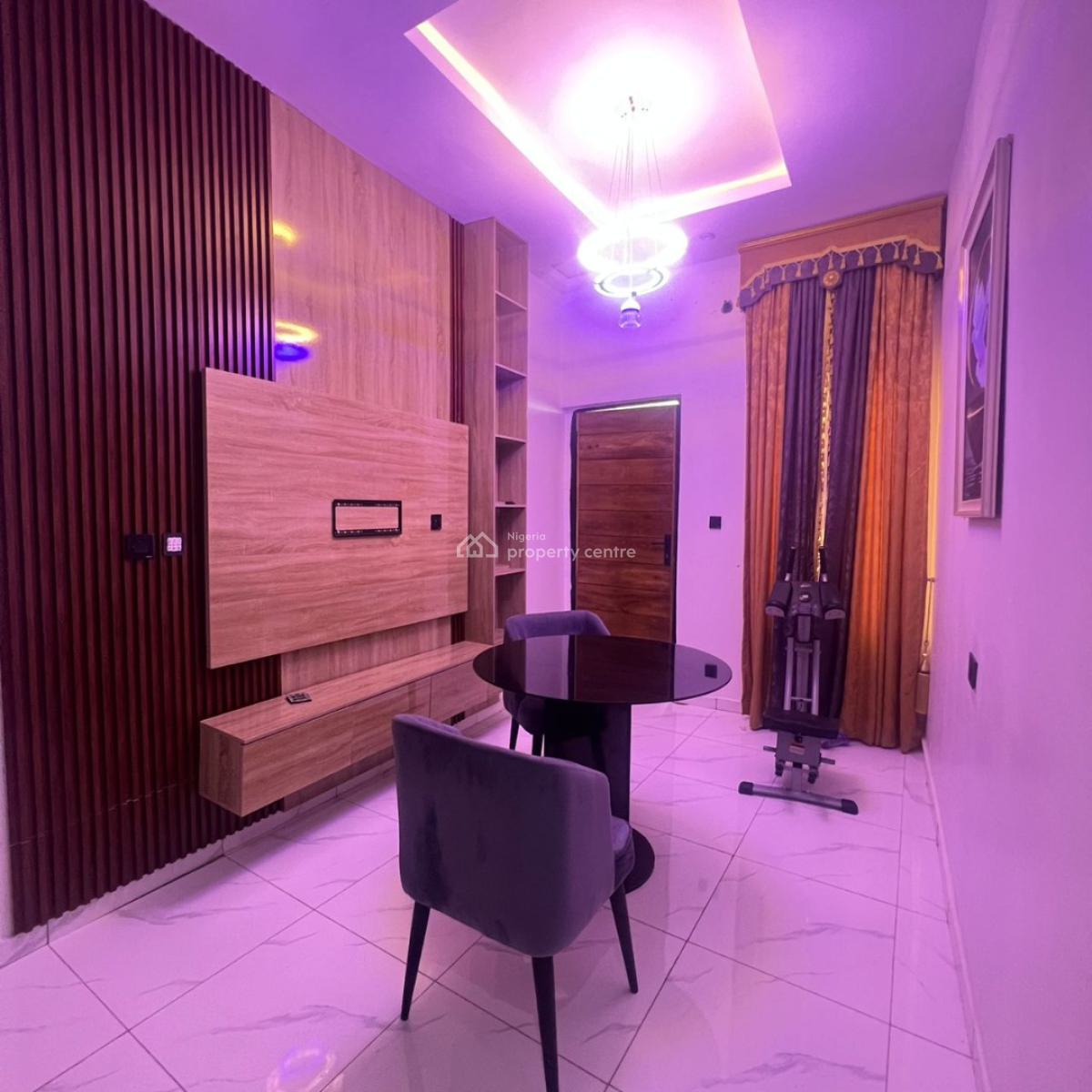 Fully Furnished 4 Bedroom Semi Detached Duplex with Bq., Ajah, Lagos, Semi-detached Duplex for Rent