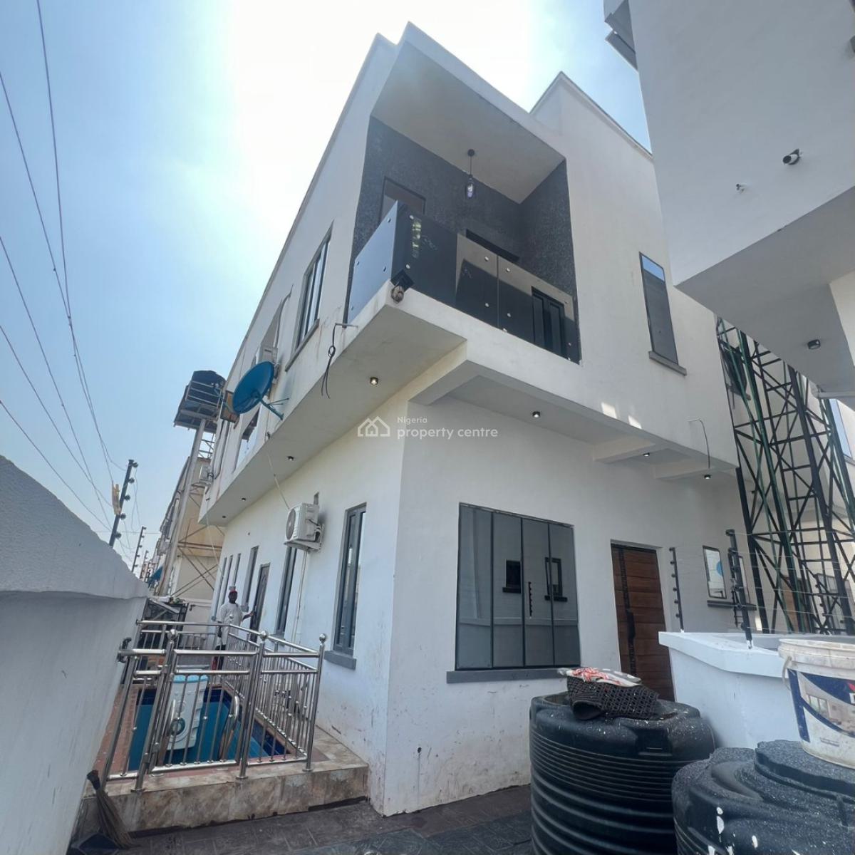 Fully Furnished 4 Bedroom Semi Detached Duplex with Bq., Ajah, Lagos, Semi-detached Duplex for Rent