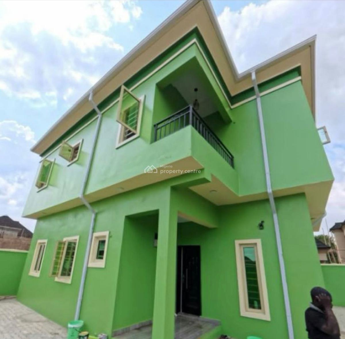 Newly Big 4 Bedrom Fully Detach Duplex+ Amenities, Laderin Estate, Oke- Mosan Area, Abeokuta South, Ogun, Detached Duplex for Sale