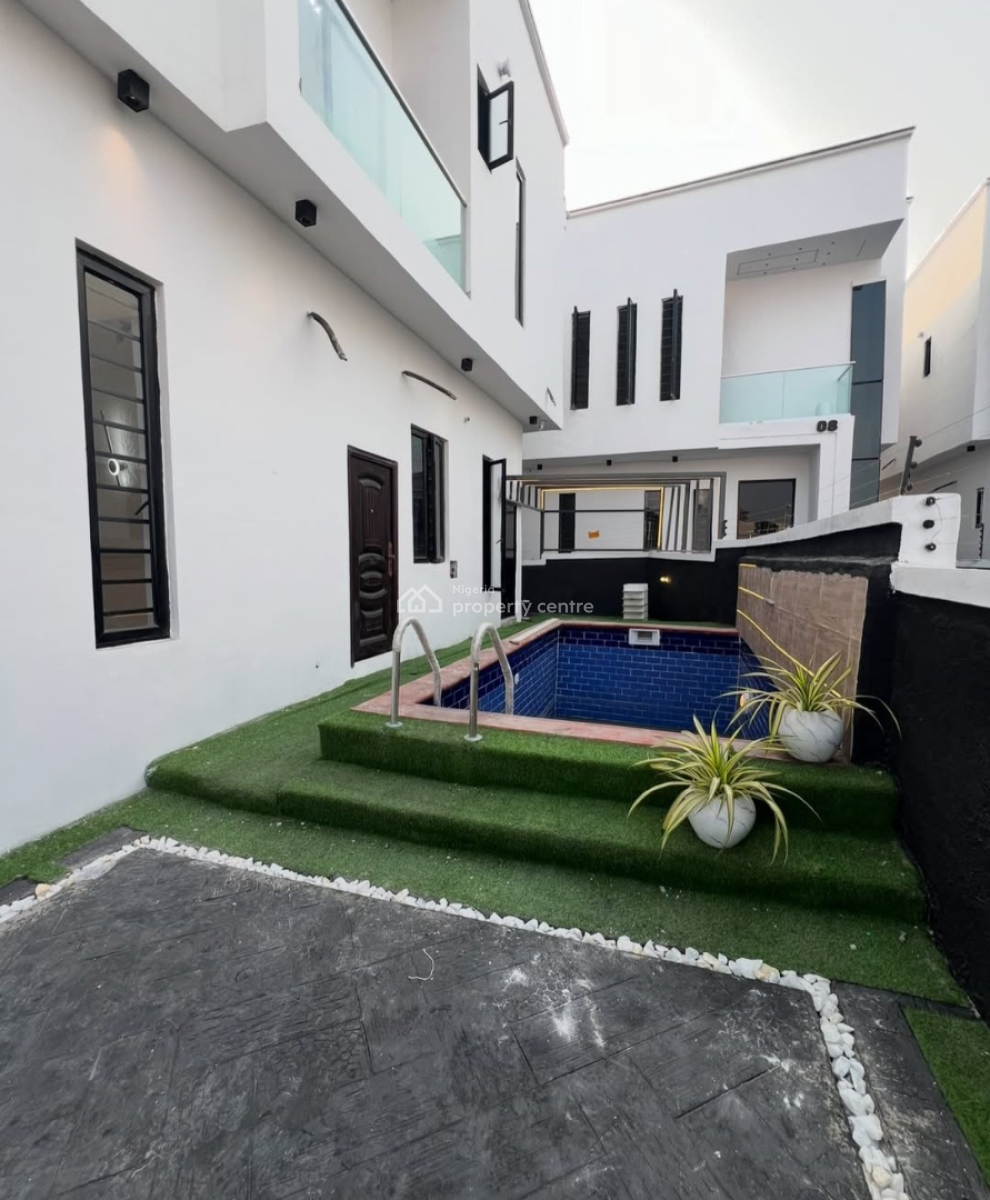 Self Service 4bedroom Detached Duplex with Pool, Ikota By Bis, Ikota, Lekki, Lagos, Detached Duplex for Rent