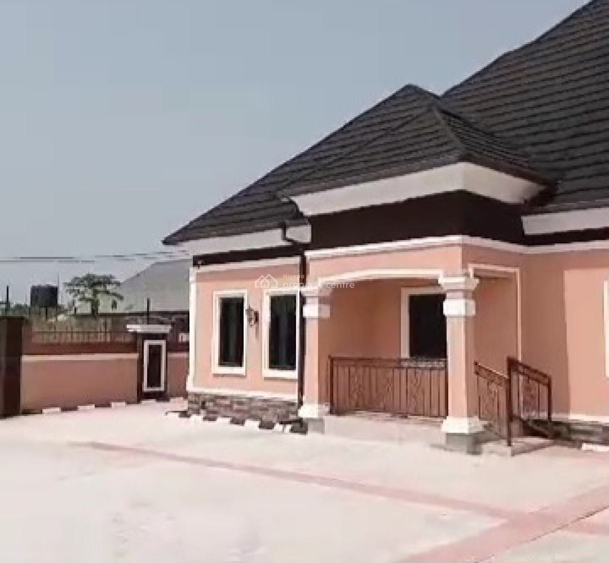 New 4 Bedroom Bungalow & 2 Bedroom Bq 100ft By 100ft Land, Okhuoromi Community, Off Airport Road, Benin, Oredo, Edo, House for Sale