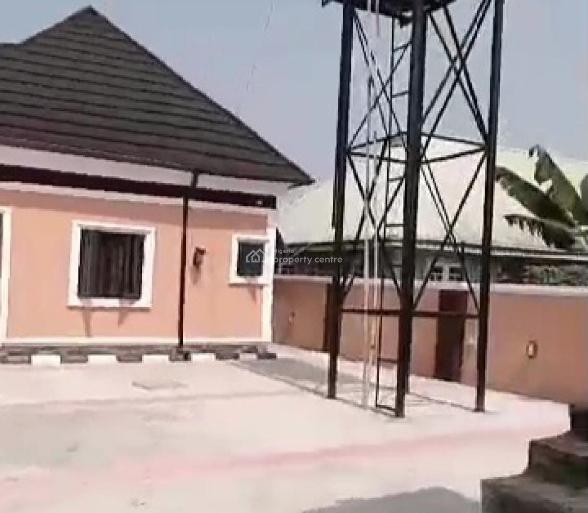 New 4 Bedroom Bungalow & 2 Bedroom Bq 100ft By 100ft Land, Okhuoromi Community, Off Airport Road, Benin, Oredo, Edo, House for Sale