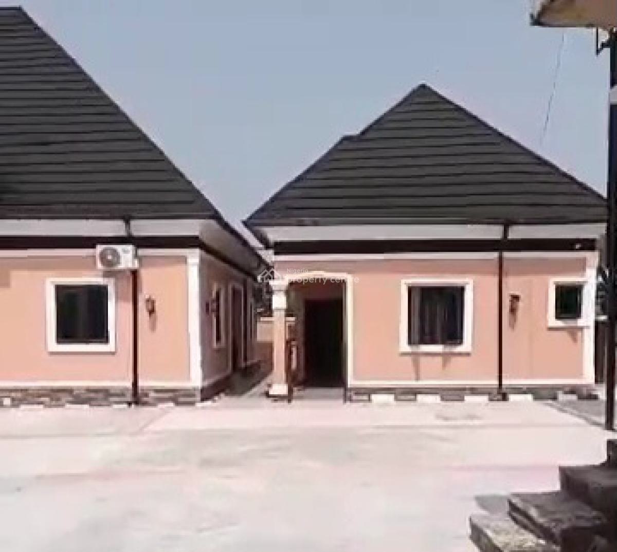 New 4 Bedroom Bungalow & 2 Bedroom Bq 100ft By 100ft Land, Okhuoromi Community, Off Airport Road, Benin, Oredo, Edo, House for Sale