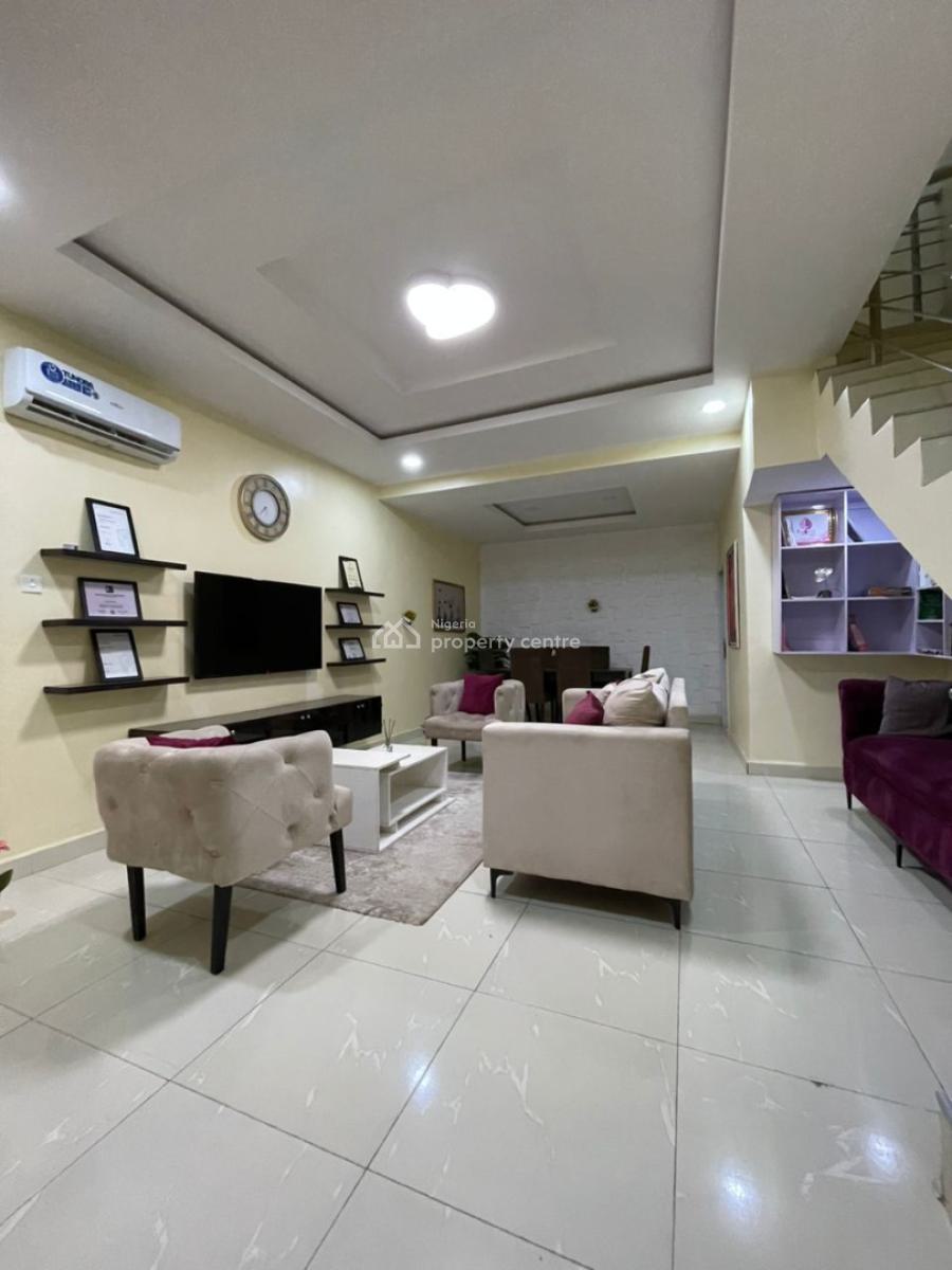 Fully Funished 3 Bedroom Terrace  Duplex, Peach Ville Estate, Dakibiyu, Abuja, Terraced Duplex for Rent