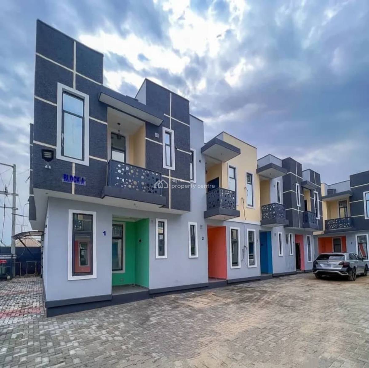 Newly Built 3 Bedrooms Terraced Duplex in a Secured Estate, Ajah, Lagos, Terraced Duplex for Sale