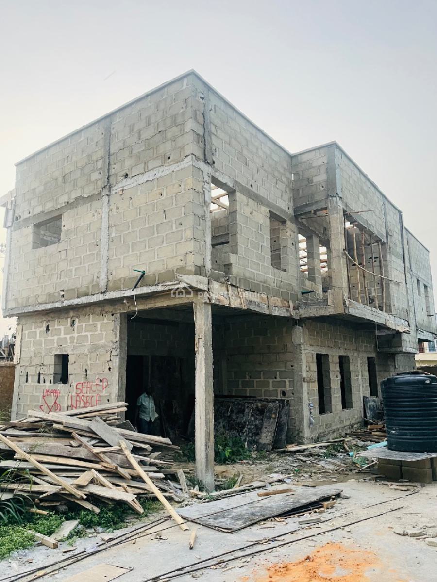 Spaciously Built 4 Bedroom Detached Duplex with Maids Room, Contemporary Offplan Home with Bq in a Serene/secured Neighborhood, Surulere, Lagos, Detached Duplex for Sale