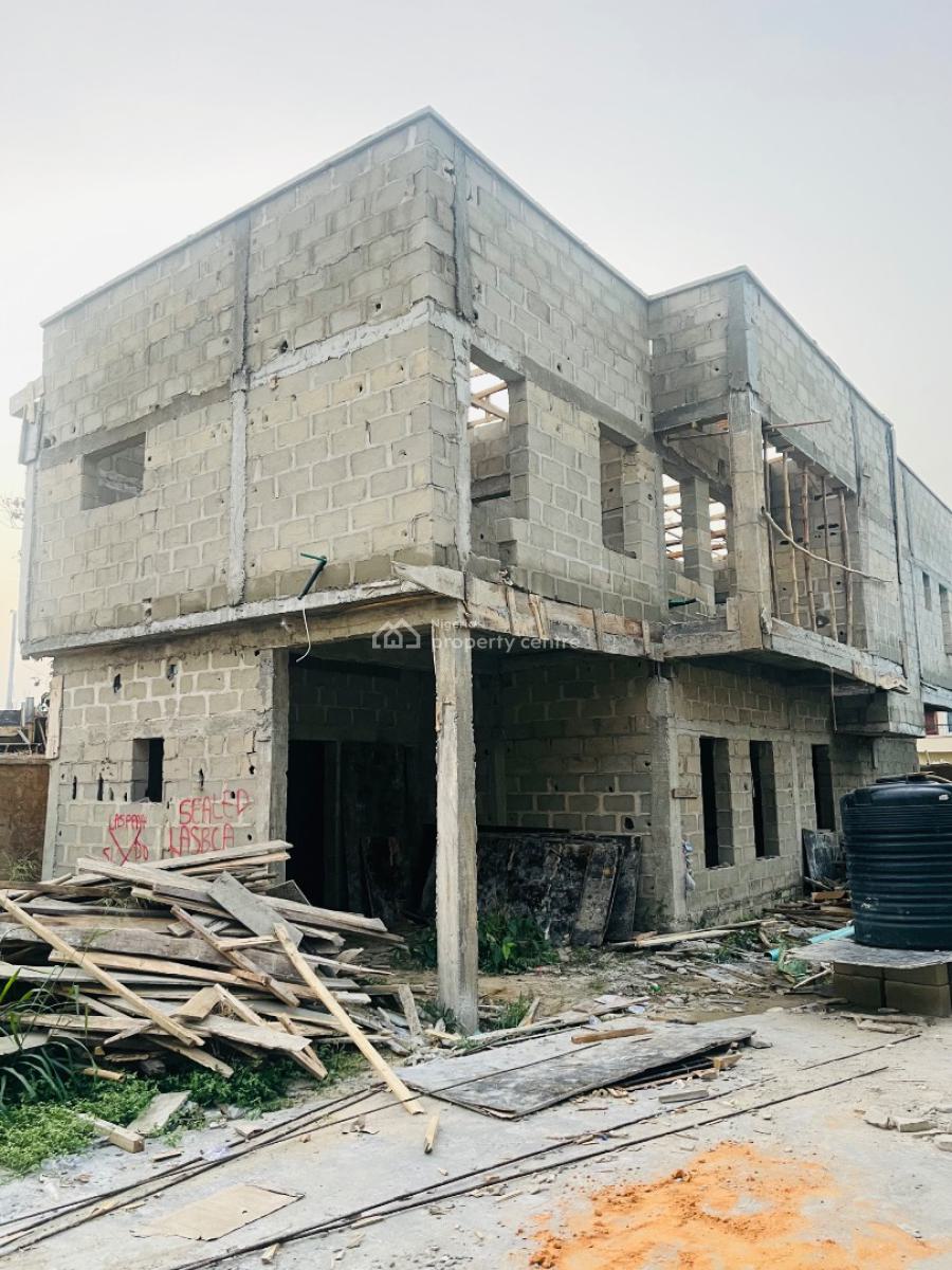 Spaciously Built 4 Bedroom Detached Duplex with Maids Room, Contemporary Offplan Home with Bq in a Serene/secured Neighborhood, Surulere, Lagos, Detached Duplex for Sale
