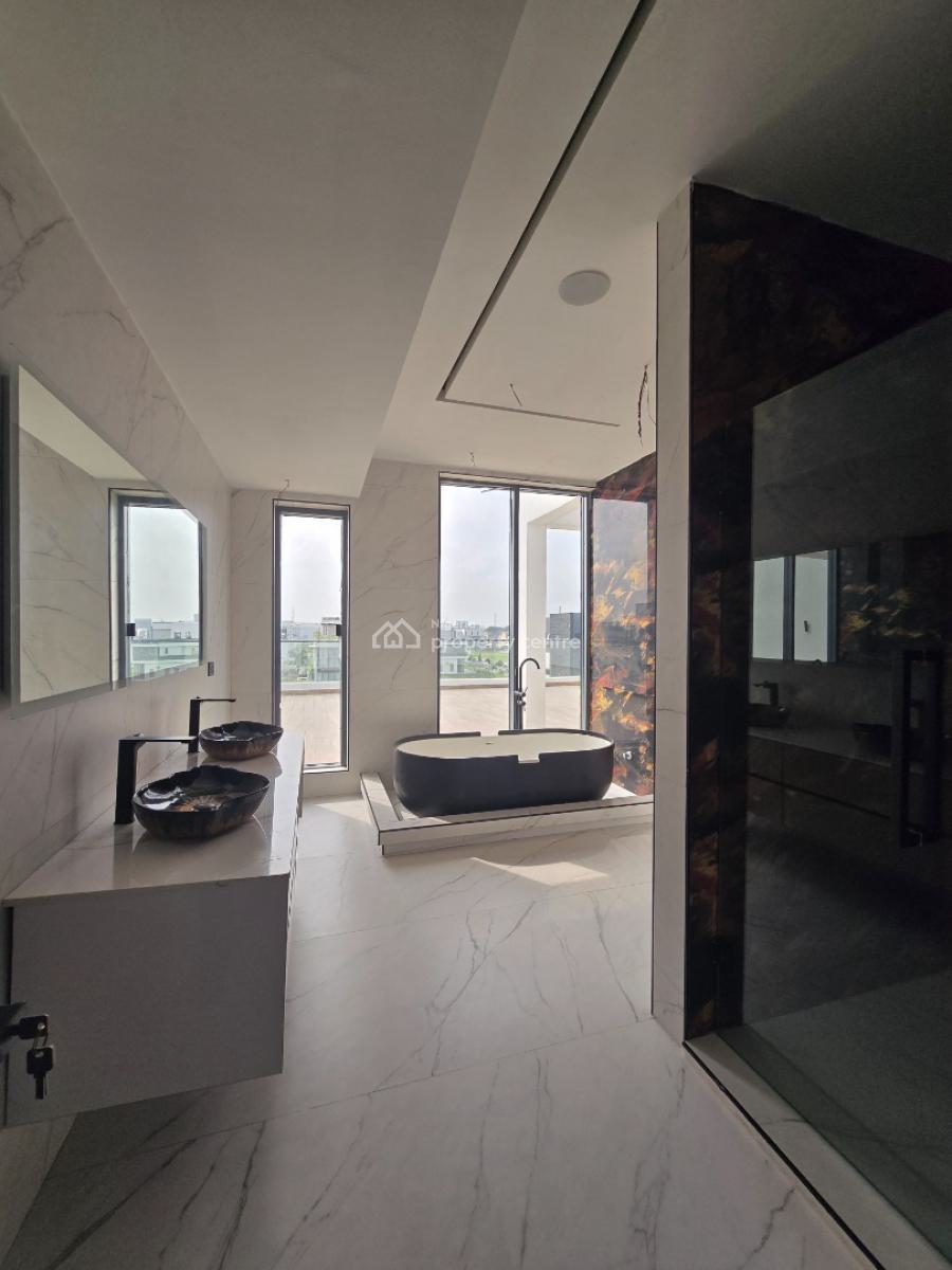 Contemporary Mansion with 2 - Room Bqs, Cowrie Creek Estate, Ikate, Lekki, Lagos, Detached Duplex for Sale