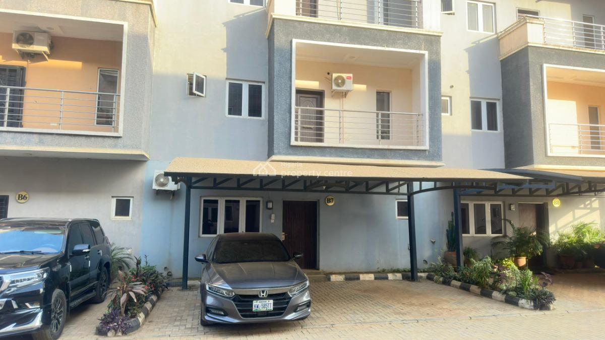 Spacious 4 Bedrooms Terraced Duplex with Bq, Tarred Road, Jahi, Abuja, Terraced Duplex for Rent