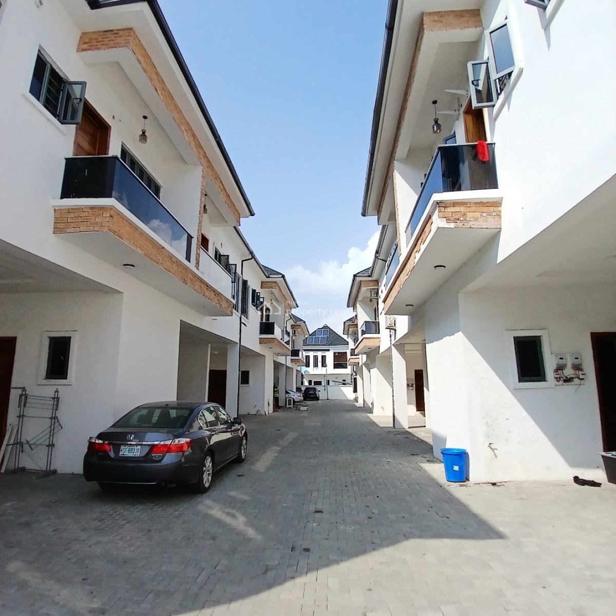 Luxury 3 Bedroom Terrace Duplex with Bq, Chevron Toll Gate, Orchid Road, Lekki, Lagos, Terraced Duplex for Rent