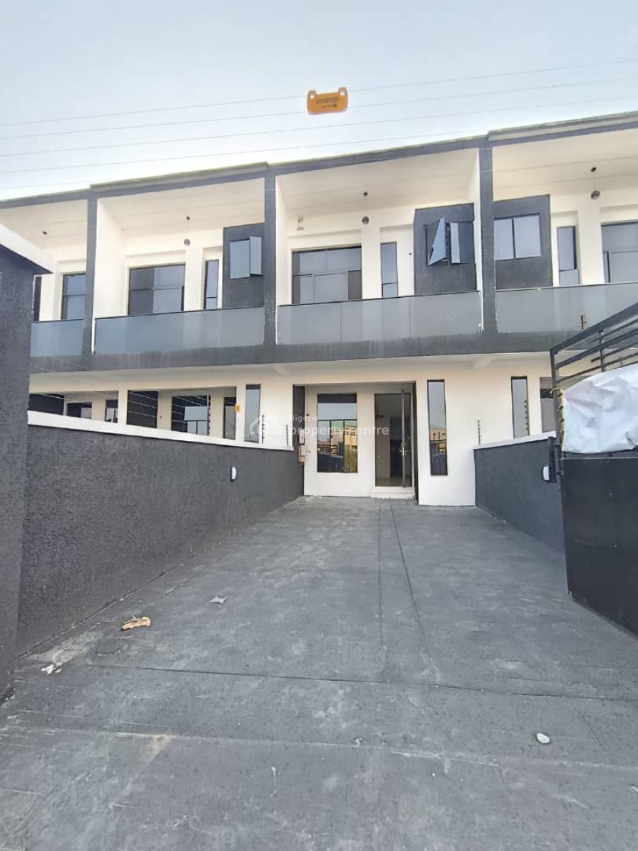 Newly Built 4 Bedroom Terrace Duplex with a Room Bq, Self Compound, Mobile Road, Ikota, Lekki, Lagos, Terraced Duplex for Sale