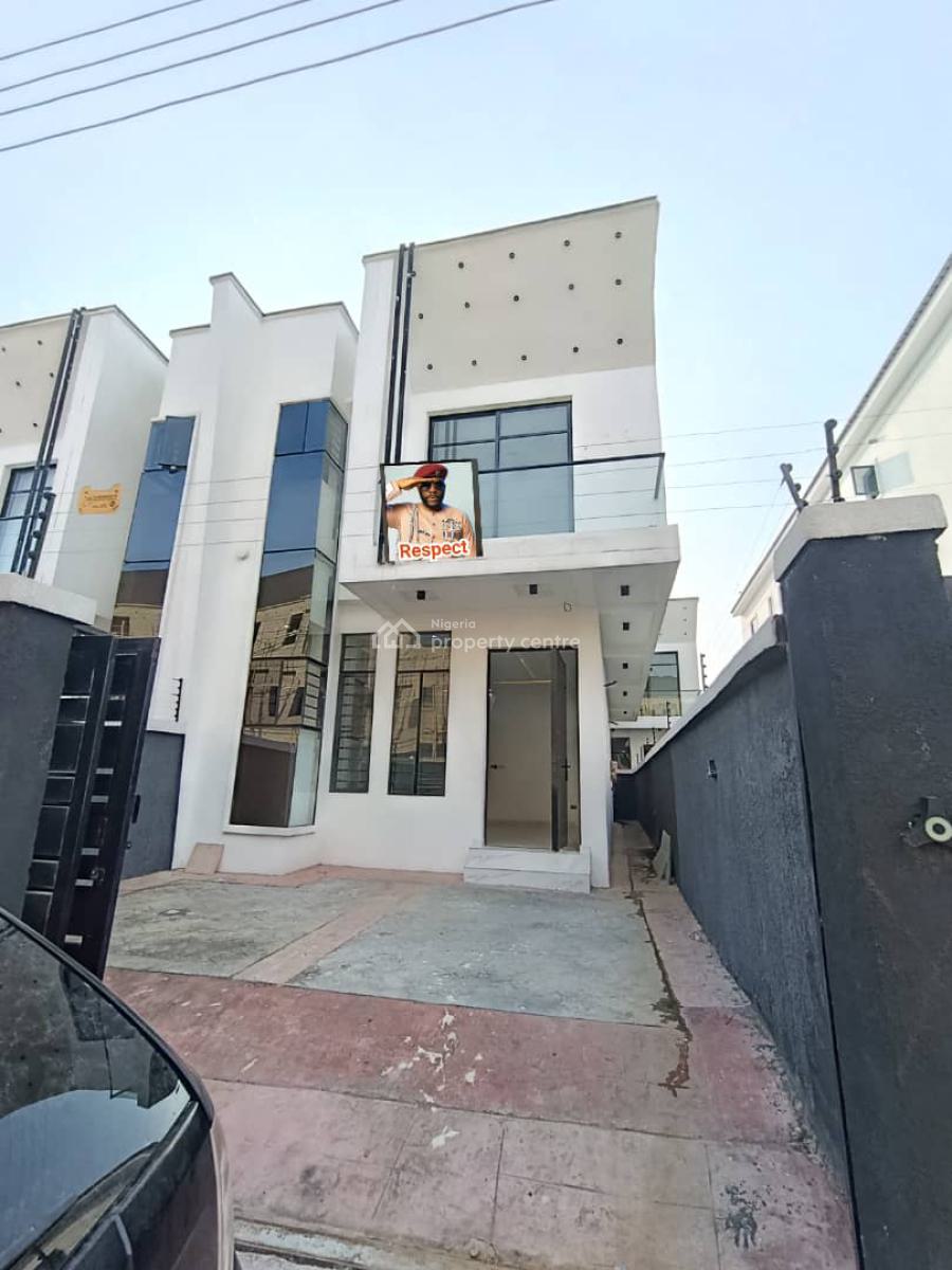 Newly Built 4 Bedroom Semi Detached Duplex, a Room Bq, Self Compound, Mobile Road, Ikota, Lekki, Lagos, Semi-detached Duplex for Sale