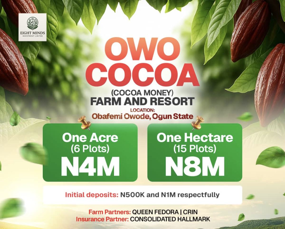 Invest in Owo Cocoa and Earn More Than N5m Annually, Agro Land Investment Ownership, Obafemi Owode, Ogun, Mixed-use Land for Sale