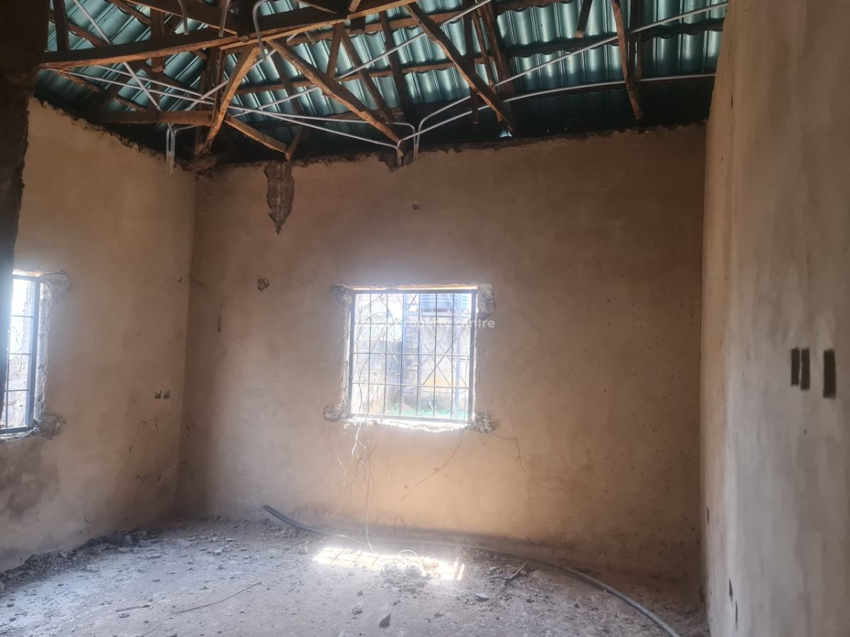 Solidly Built 3 Bedroom Bungalow with 1 Bedroom Bq, Estate Song Vom Road, Lugbe District, Abuja, Detached Bungalow for Sale