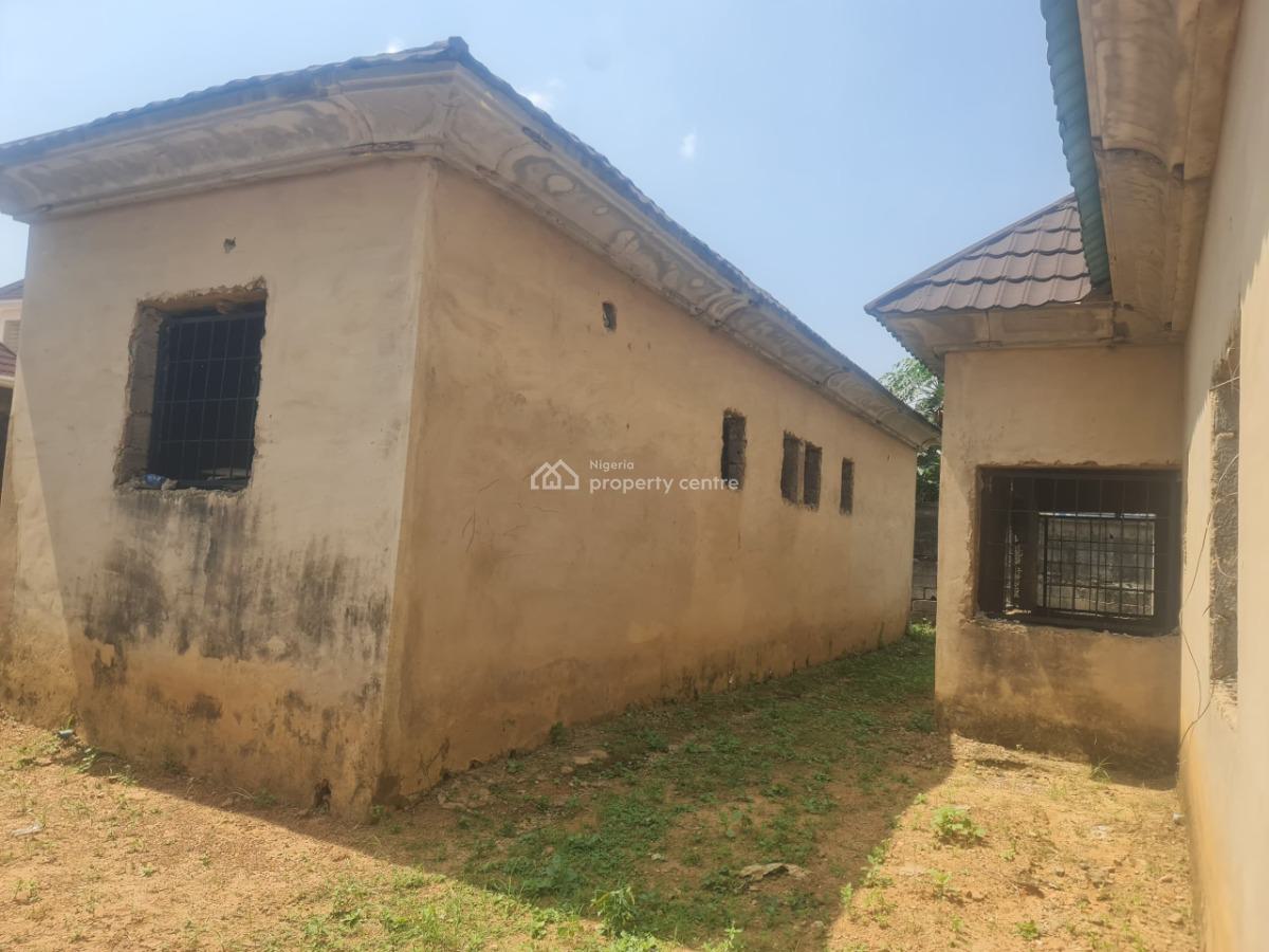 Solidly Built 3 Bedroom Bungalow with 1 Bedroom Bq, Estate Song Vom Road, Lugbe District, Abuja, Detached Bungalow for Sale