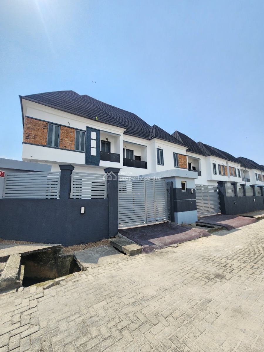Nicely Built 4 Bedroom Semi Detached Duplex with Bq, Chevron Toll Gate, Lekki, Lagos, Semi-detached Duplex for Sale