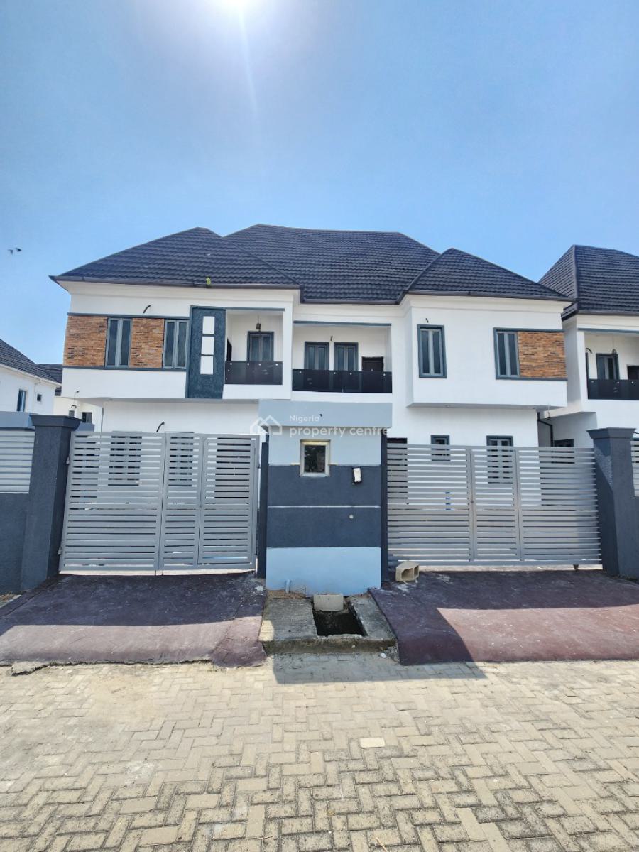 Nicely Built 4 Bedroom Semi Detached Duplex with Bq, Chevron Toll Gate, Lekki, Lagos, Semi-detached Duplex for Sale
