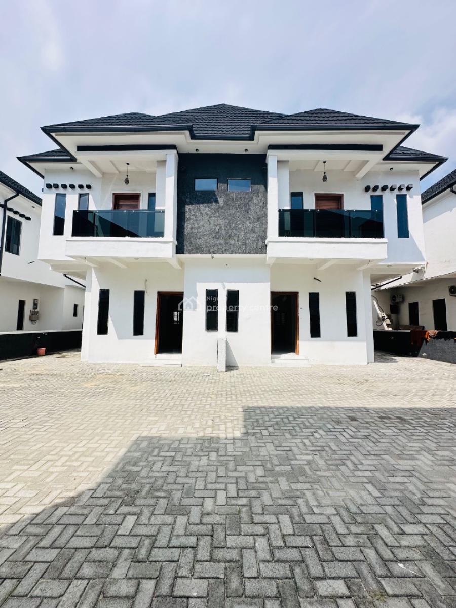 Nicely Built 4 Bedroom Semi Detached Duplex with Bq, Ikota, Lekki, Lagos, Semi-detached Duplex for Rent