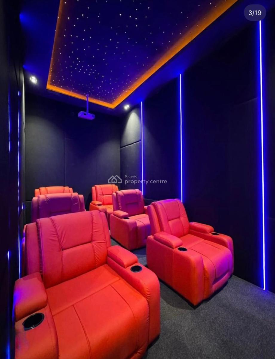 5 Bedroom with a Private Cinema & Pool, Chevron Toll, Lekki, Lagos, Detached Duplex for Sale