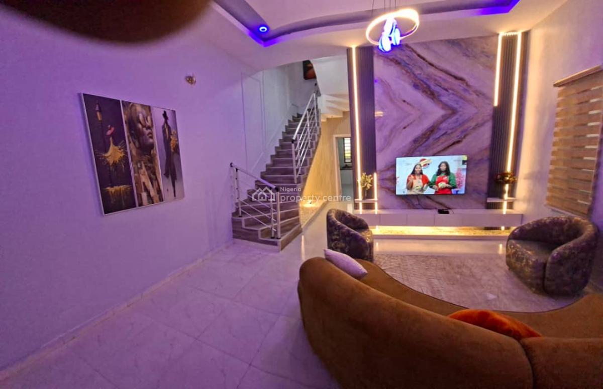 Daily, Monthly Brand New Tastefully Furnished Luxury 4 Bedroom, Chevron, Lekki, Lagos, Detached Duplex Short Let