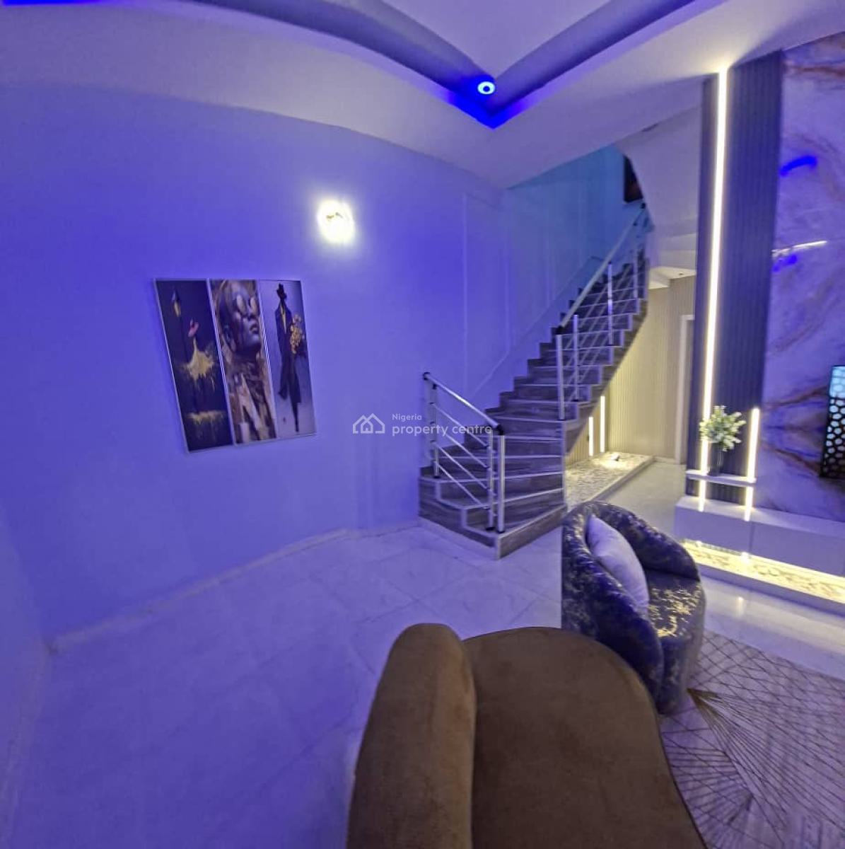 Daily, Monthly Brand New Tastefully Furnished Luxury 4 Bedroom, Chevron, Lekki, Lagos, Detached Duplex Short Let