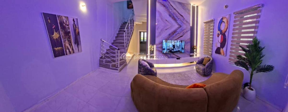 Daily, Monthly Brand New Tastefully Furnished Luxury 4 Bedroom, Chevron, Lekki, Lagos, Detached Duplex Short Let
