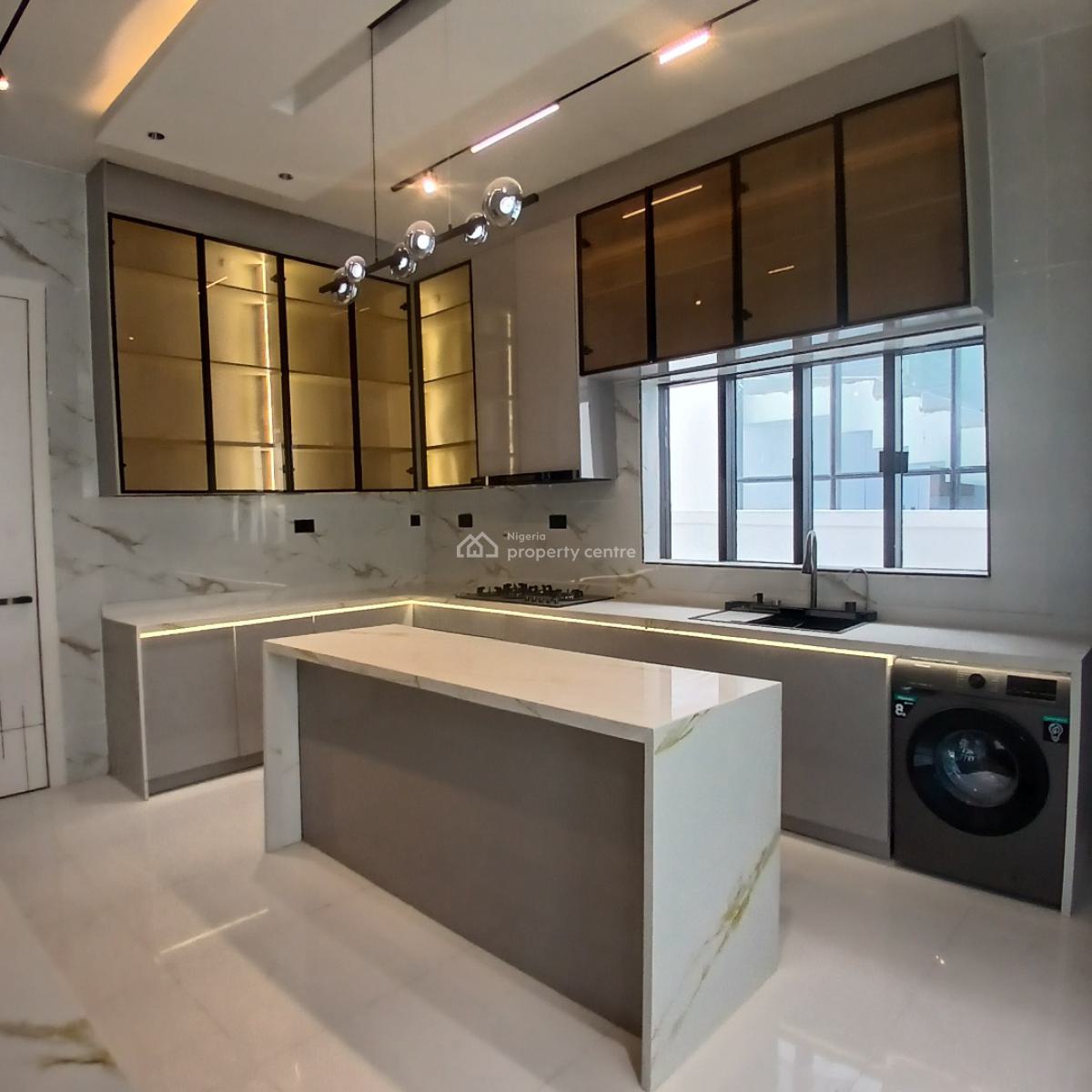 Luxury 5 Bedroom Detached Duplex with Pool and Bq, Chevron, Lekki, Lagos, Detached Duplex for Sale