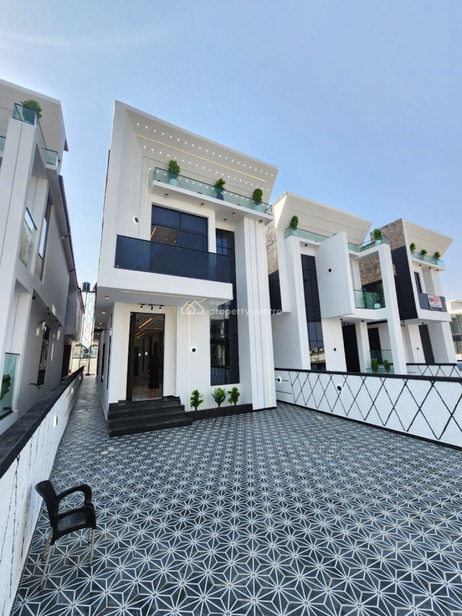 Luxury 5 Bedroom Detached Duplex W/ Bq, Pool in a Secured Estate, Chevron, Lekki, Lagos, Detached Duplex for Sale