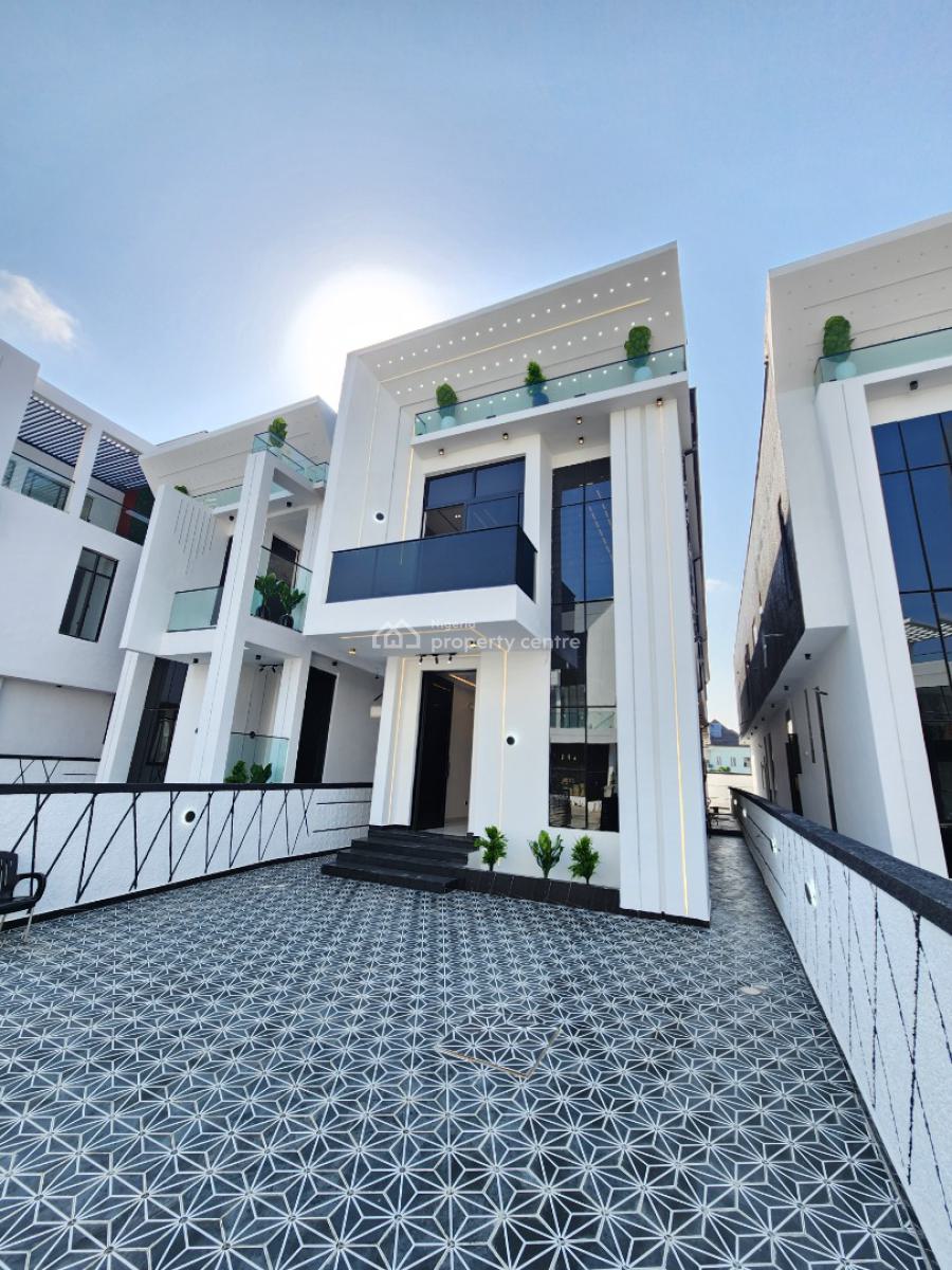 Luxury 5 Bedroom Detached Duplex W/ Bq, Pool in a Secured Estate, Chevron, Lekki, Lagos, Detached Duplex for Sale