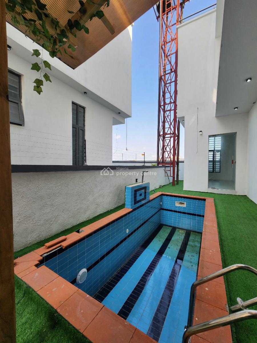 Contemporary 5 Bedroom Detached Duplex with a Bq, Pool, Cinema, Chevron, Lekki, Lagos, Detached Duplex for Sale