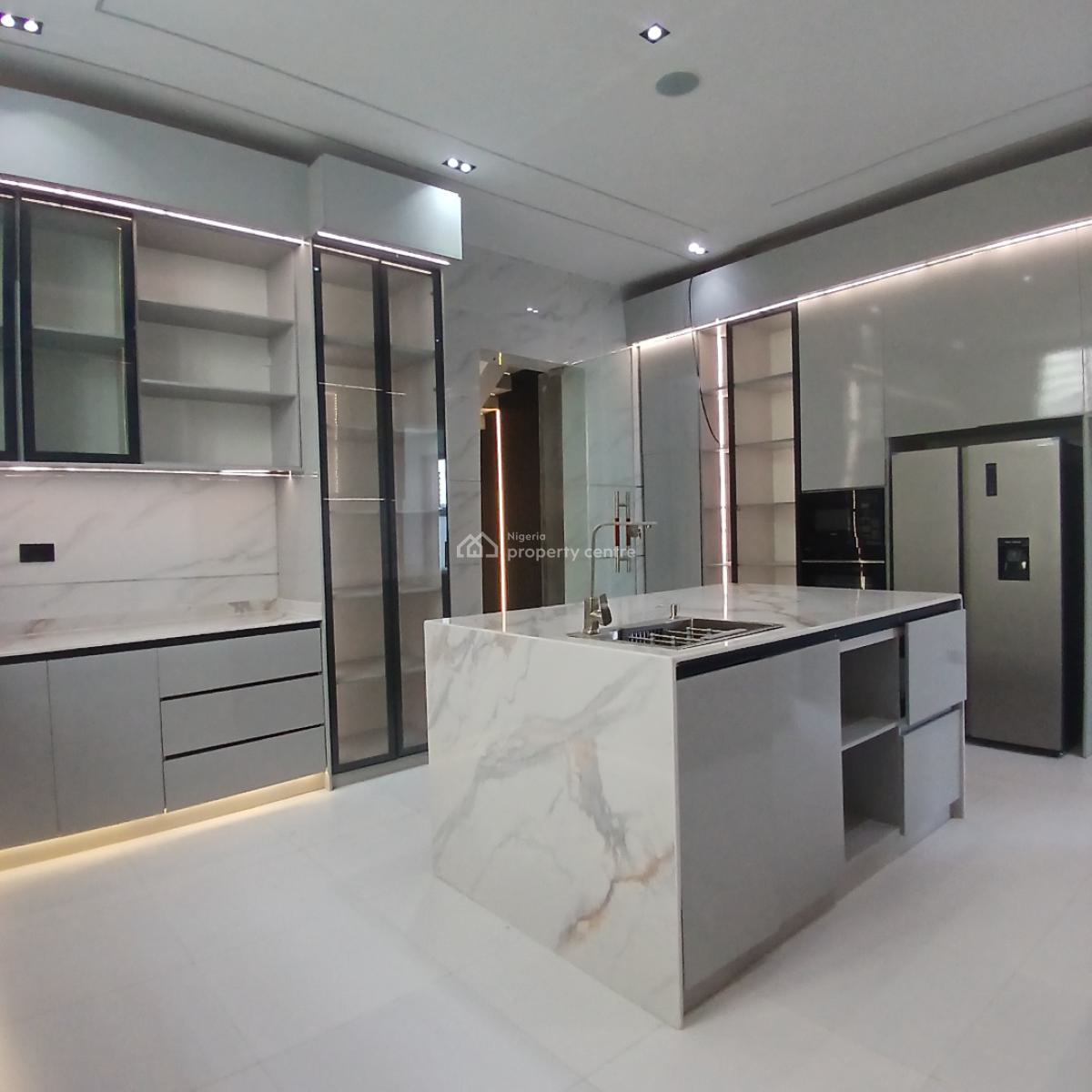 Standard  5 Bedroom Detached Duplex with Pool and Bq, Chevron, Lekki, Lagos, Detached Duplex for Sale