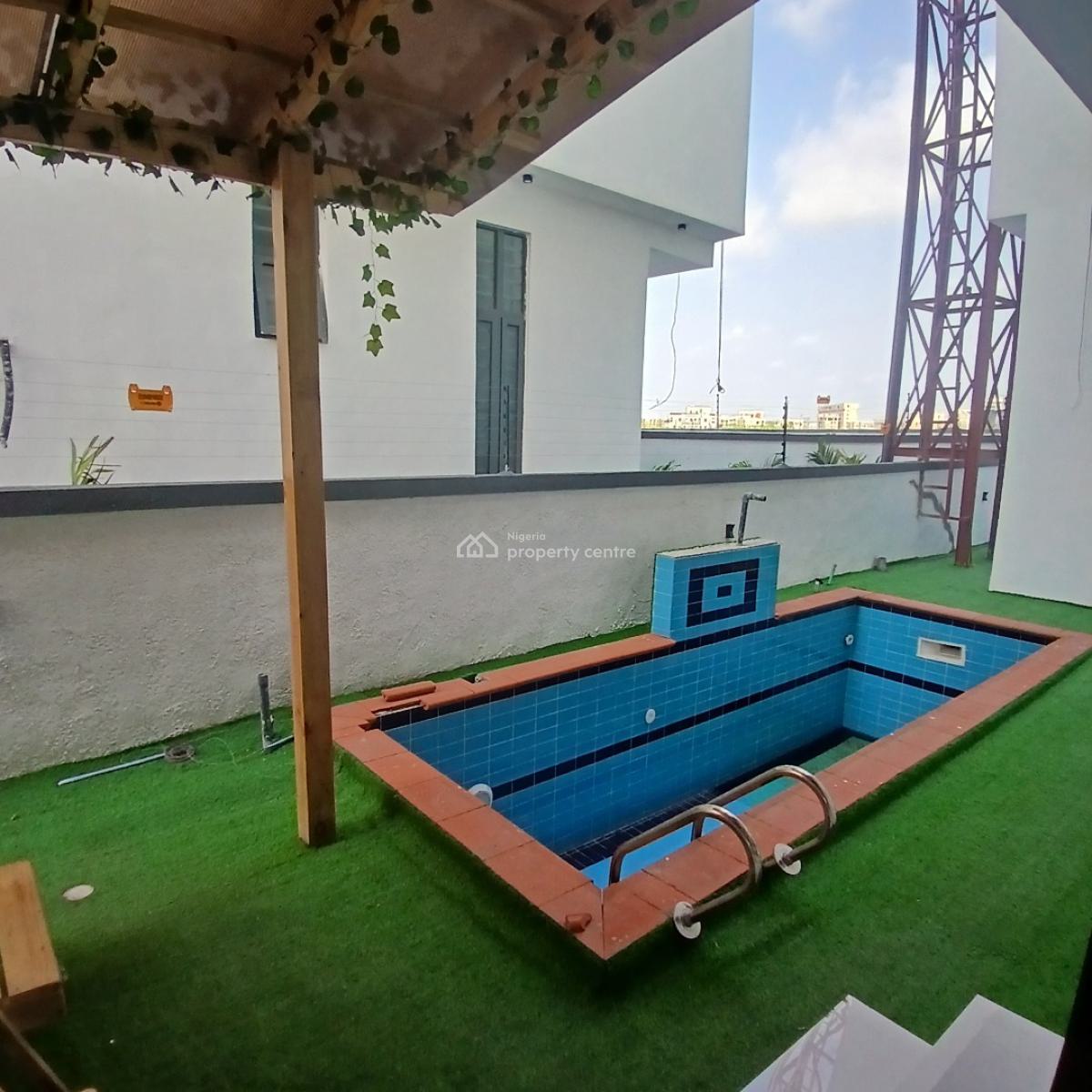 Standard  5 Bedroom Detached Duplex with Pool and Bq, Chevron, Lekki, Lagos, Detached Duplex for Sale