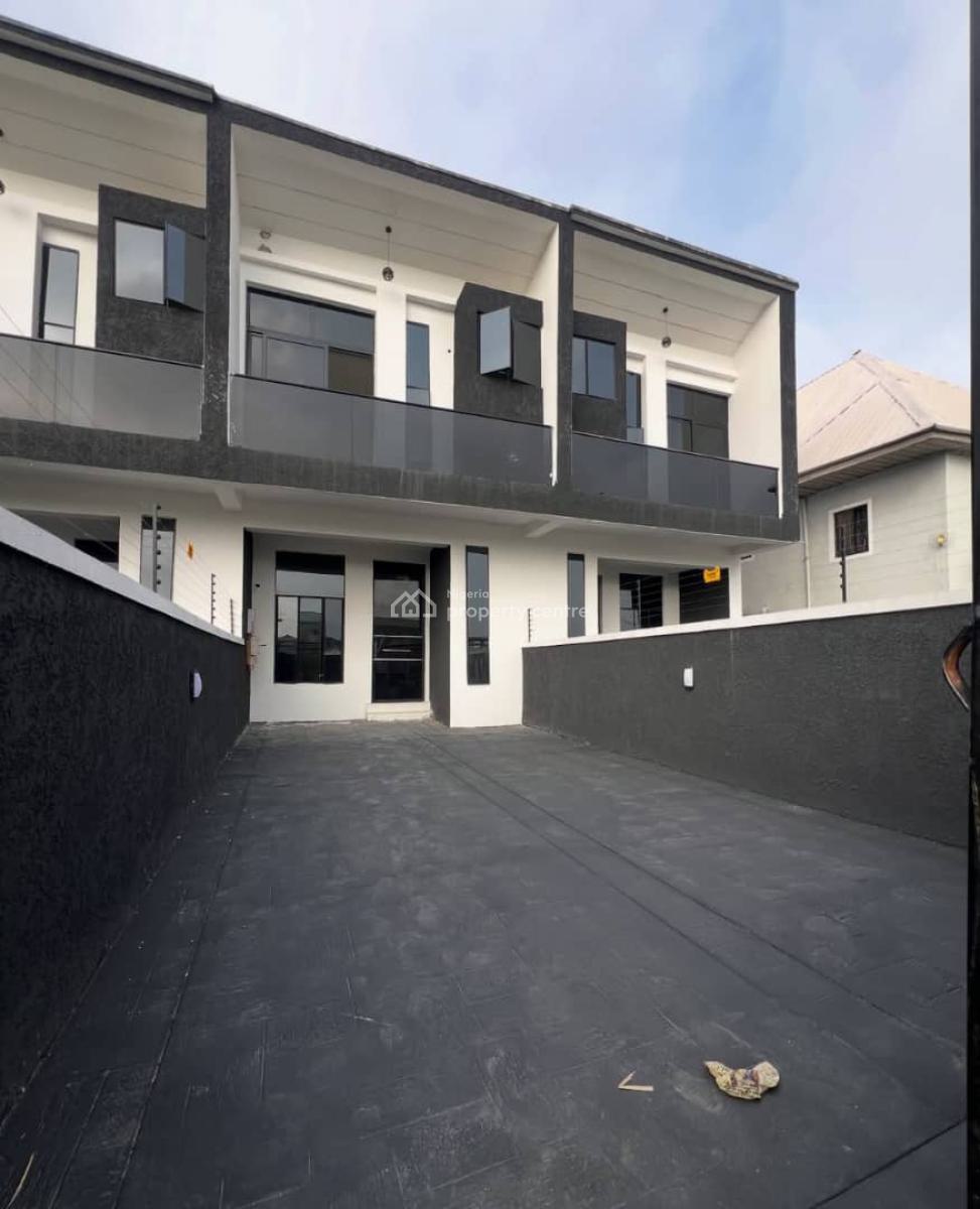 Self Service 4 Bedroom Terrace Duplex with Bq, Ikota, Lekki, Lagos, Terraced Duplex for Rent