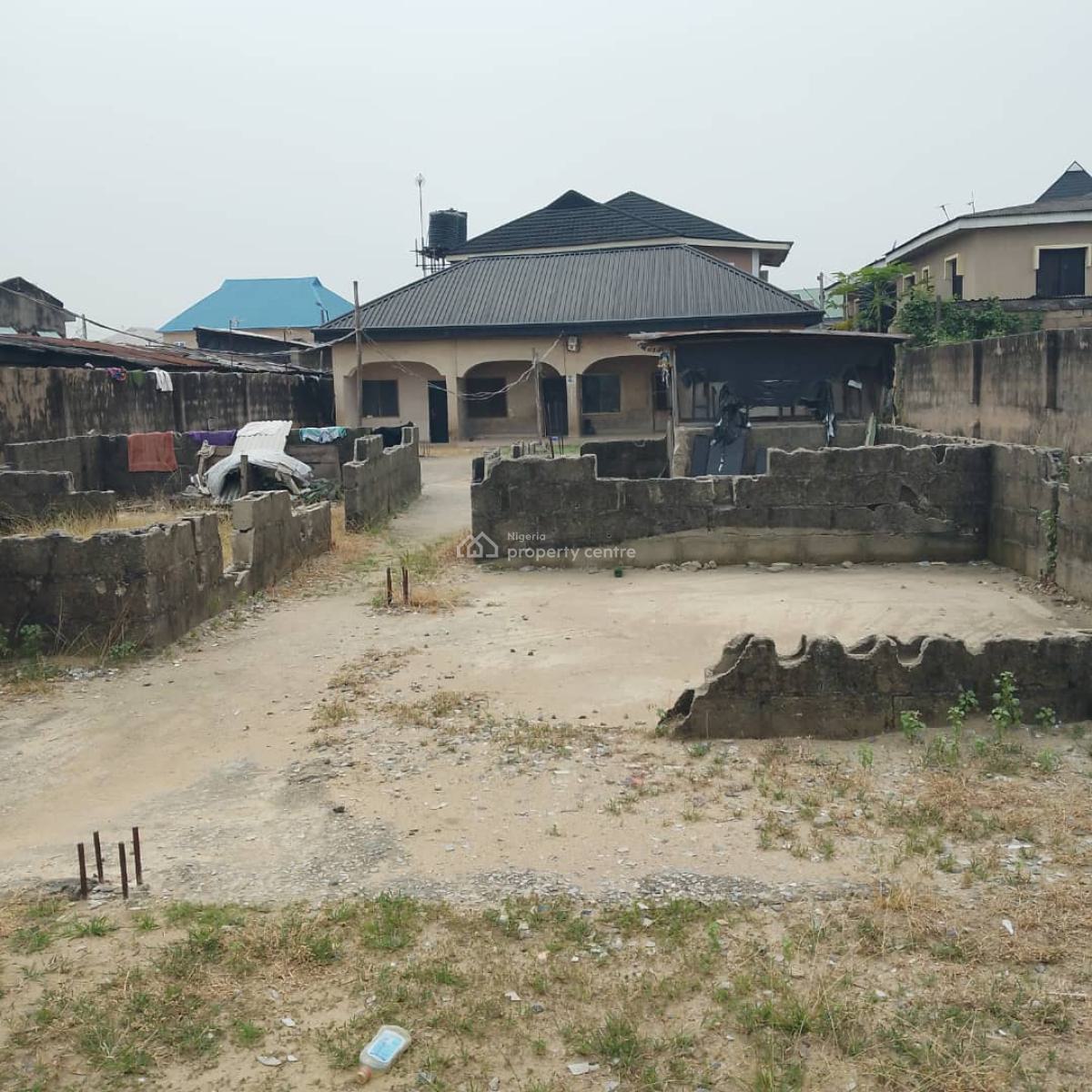 Standard Full Plot of Land with Mini Flat and 2 Nos of Room Self Contain, Off Agidi Road, Alapere, Ketu, Lagos, House for Sale