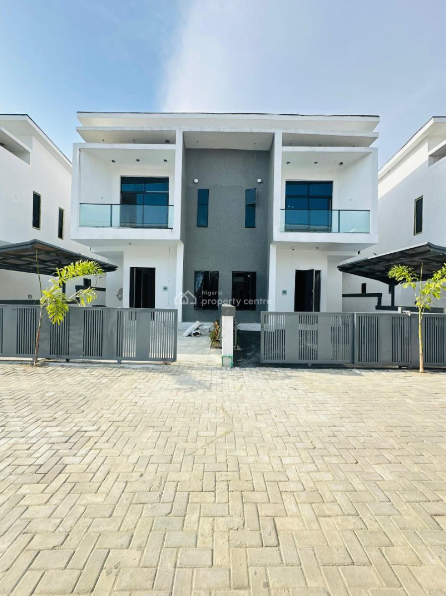 Newly Built 4 Bedroom Semi Detached Duplex with Bq, Orchid, Lekki, Lagos, Semi-detached Duplex for Sale