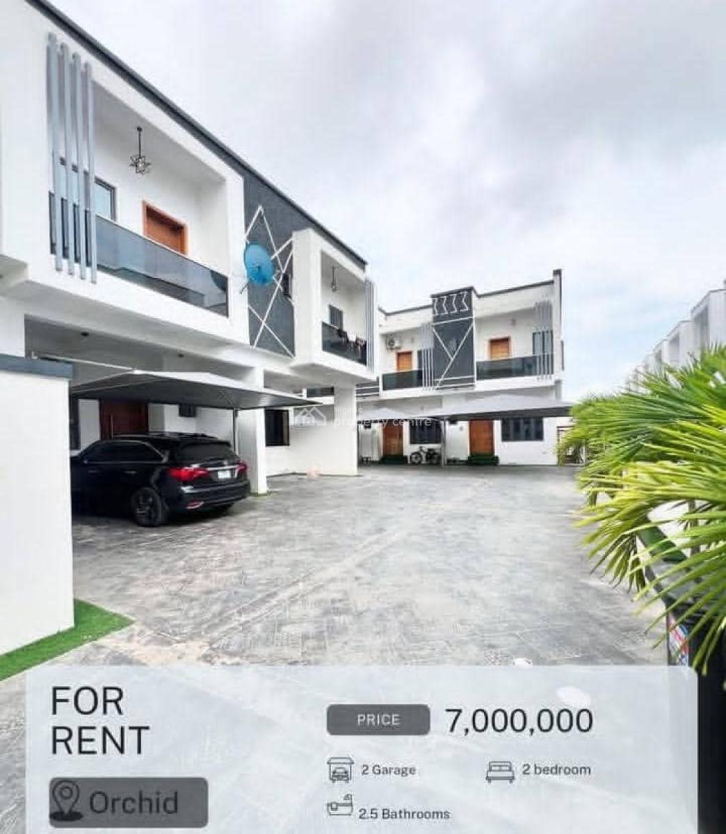 Nice  Two Bedroom Apartment, Orchid Road, Lekki Phase 2, Lekki, Lagos, Semi-detached Duplex for Rent