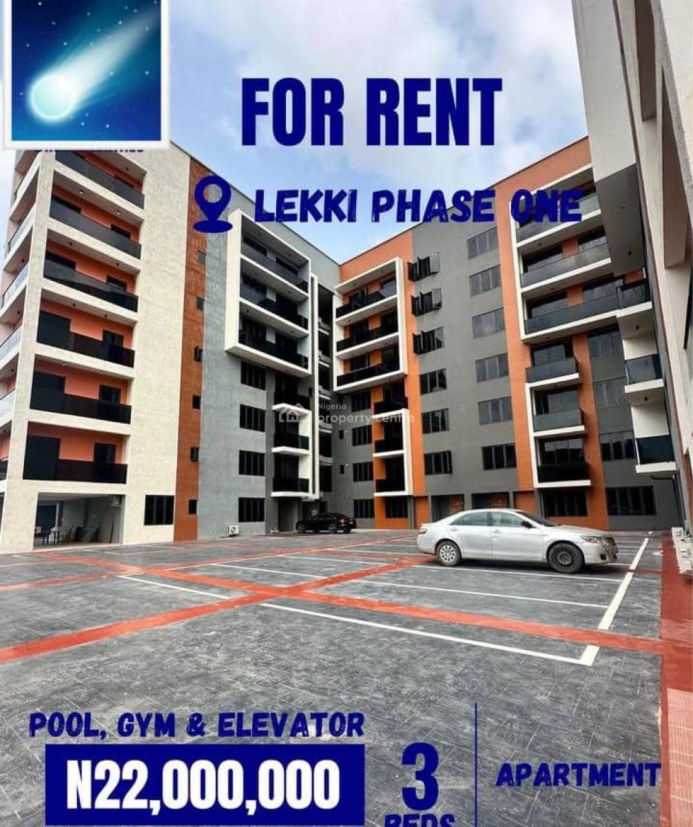 Brand New  Three Bedroom Apartment, Lekki Phase 1, Lekki, Lagos, Flat / Apartment for Rent