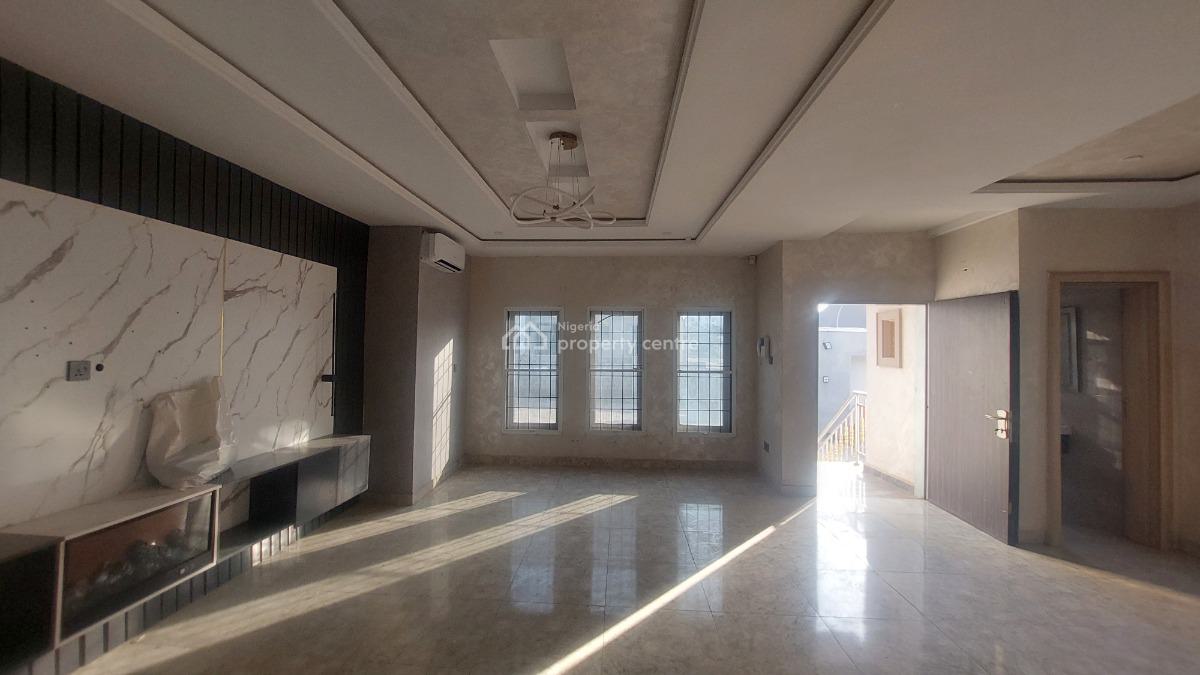 4 Bedroom Serviced Terrace Duplex with Bq, Video Available, Guzape District, Abuja, Terraced Duplex for Rent